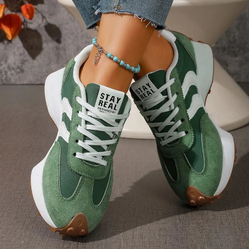 Brand Designer Women's Shoes Autumn New Style Cross-strap Platform Vulcanized Shoes 2026 Outdoor Running Sports Shoes Selling