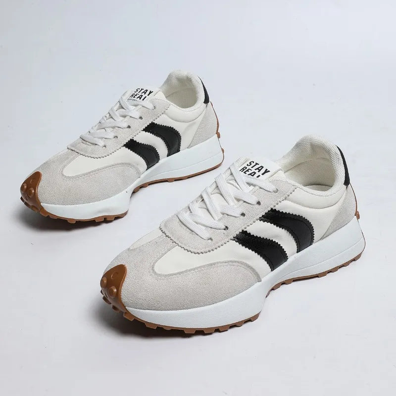 Brand Designer Women's Shoes Autumn New Style Cross-strap Platform Vulcanized Shoes 2026 Outdoor Running Sports Shoes Selling
